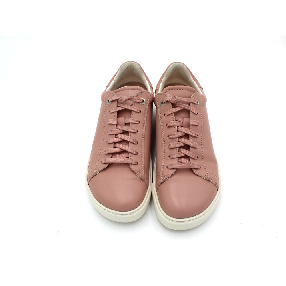 Birkenstock Bend Low Sneaker 40 Womens 9 Pink Leather Lace Up Comfort Minimalist - Picture 3 of 10